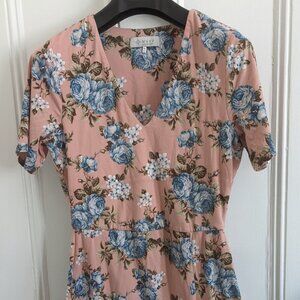 Wayf Floral Women's Fit and Flare  Dress - Size Medium